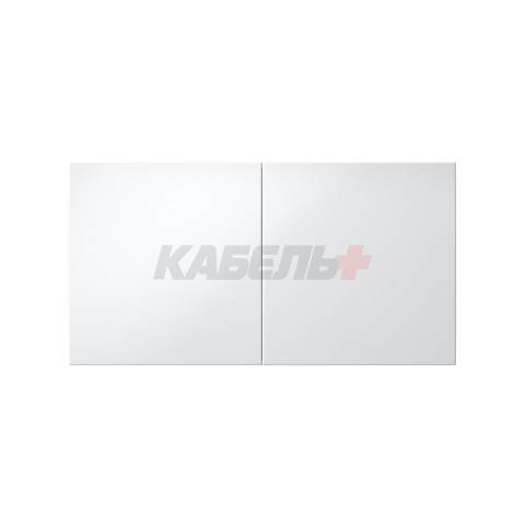 ATLASDESIGN РОЗЕТКА двойная с заземлением со шторками со сдвижными крышками, 16А, в сборе, БЕЛЫЙ