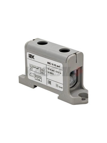 Клемма вводная силовая КВС 16-95 кв.мм. серая IEK