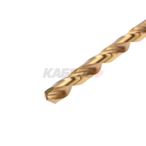 Сверло по металлу, 7мм, Р6М5, ТИТАН, шестигранный хвостовик (1 шт. в упаковке) DIN 338 KRANZ