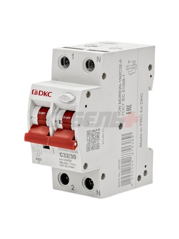 Дифавтомат YON max типа MDR, 1P+N, 30mA, 32A, хар-ка C, 6kA, тип А DKC