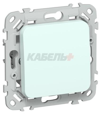 FLITE Выключатель 1-клавишный 10А ВС11-1-0-ФлХЛ холодный лед IEK