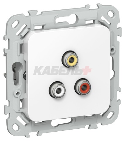 FLITE Розетка RCA РАрса-ФлБ белый IEK