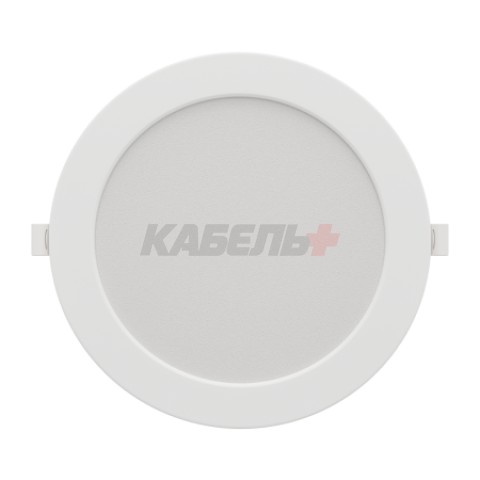 06-164 Панель светодиодная встраиваемая, 3 ССT, 24Вт, 230В/50Гц, 1920лм, 3000-4000-6500К, IP44, Ø225х26мм, круг, белый, посадочное отверстие Ø 190-210мм
