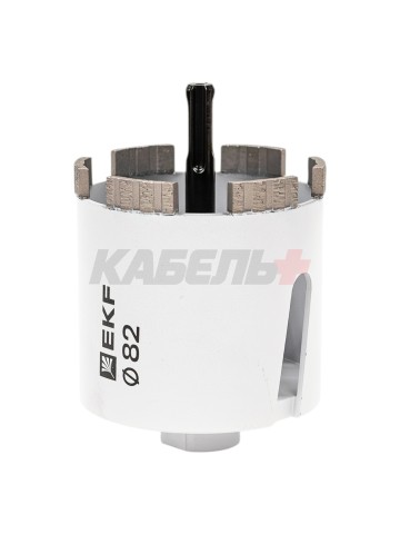 Коронка алмазная Turbo Fast 82 DCH-82TRB Laser M16 EKF Expert