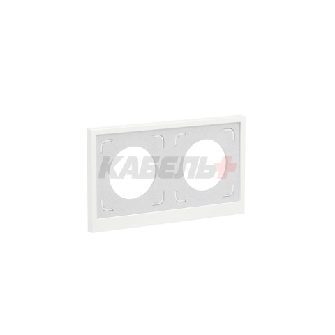 Рамка 2 поста IP44, KANT, белая магнолия DKC