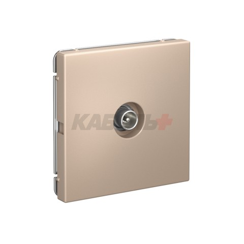 ARTGALLERY TV РОЗЕТКА проходная 4DB, механизм, ПЕСОЧНЫЙ