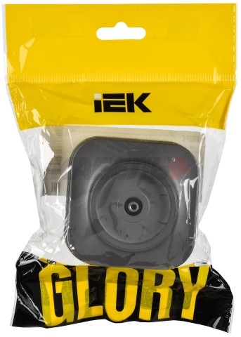 GLORY Розетка для открытой установки TV РТВ20-ХСм сталь матовый IEK