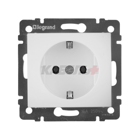 Valena - Розетка 2P+E нем. стд. белая