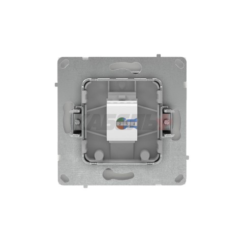 Компьютерная розетка RJ-45 без шторки, кат.5е одинарная, KANT, белый песок DKC