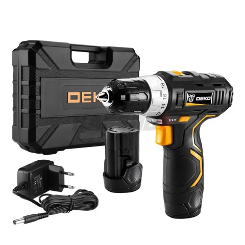 Дрель-шуруповерт аккумуляторная DEKO GCD12DU3 SET 4