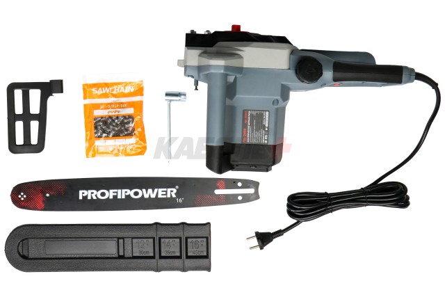 Сетевая цепная пила E0263 PROFIPOWER ПЦ-2400 (2400Вт, 16", 59 звеньев, в коробке)