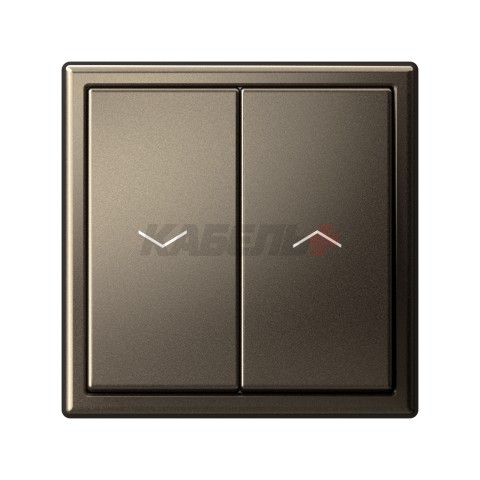 ARTGALLERY 2-клавишный ВЫКЛЮЧАТЕЛЬ ДЛЯ ЖАЛЮЗИ, 2х сх.4, 10А, механизм, быстрозажим. клем., МОККО