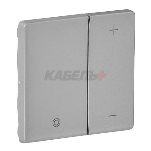 Valena Life - Лицевая панель для кнопочного светорегулятора, алюминий