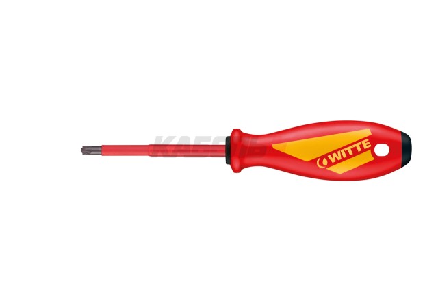 Отвертка диэлектрическая MAXX VDE MPZ 1х80 мм H107 WITTE