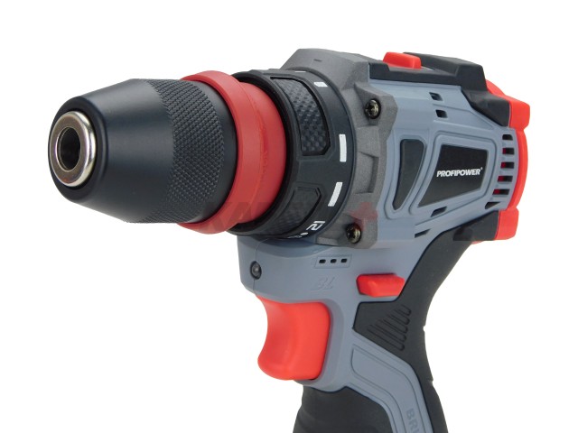 Аккумуляторный бесщеточный шуруповерт со съемным патроном E0241 PROFIPOWER BL-161B (16В, 40Нм, Li-ion 2шт,2.0Ач, З/У, в кейсе)