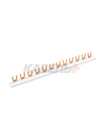 Шина соединительная типа FORK F-1L-210/10, 1Pх12, 10 мм2, 63A, L=210 мм (NVA)