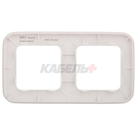 FLITE Рамка 2-местная РУ-2-А-ФлБ белый IEK