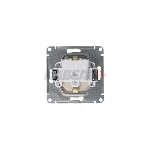 ATLASDESIGN РОЗЕТКА с заземлением со шторками с крышкой, 16А, IP20, механизм, АЛЮМИНИЙ