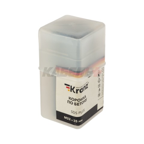 Коронка по бетону М22х35мм KRANZ