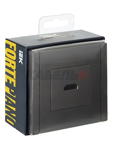 FORTE&PIANO Розетка HDMI FP540 сталь IEK