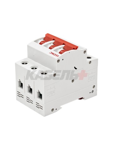 Автоматический выключатель YON max типа MD63N, 6кА, 3 полюса, хар-ка C, 16А DKC