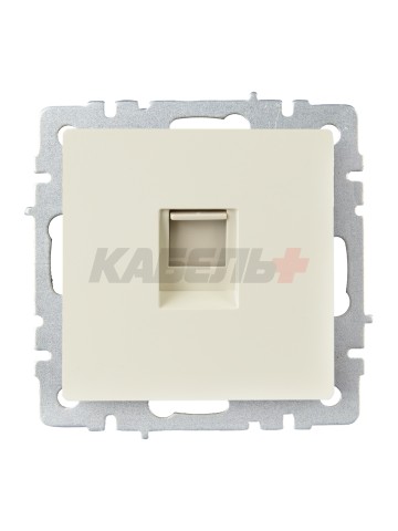 BRITE Розетка компьютерная RJ45 кат.6 РК11-БрКр бежевый IEK