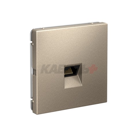 ARTGALLERY РОЗЕТКА компьютерная RJ45, кат. 6A, механизм, ШАМПАНЬ