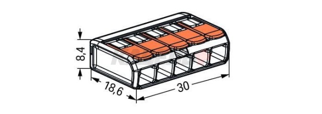 Соединительная клемма, 221-415.