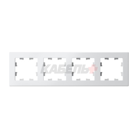 ATLASDESIGN 4-постовая РАМКА, универсальная, БЕЛЫЙ
