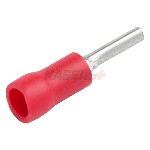 Наконечник НШКИ (штыревой круглый) GNPI-1,25-22-50 Красный, 50 штук
