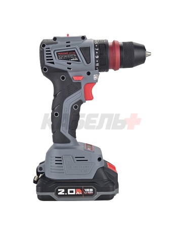 Аккумуляторный бесщеточный шуруповерт MKBL-18BM (Li-ion-2шт, 18В-2.0Ач, съемный патрон, З/У, 0,8-10мм, кейс)