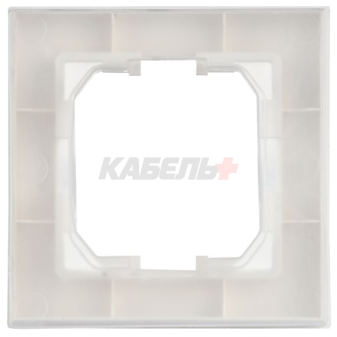 BRITE Рамка 1-местная IP44 РУ-1-БрАБ-44 арктический белый IEK
