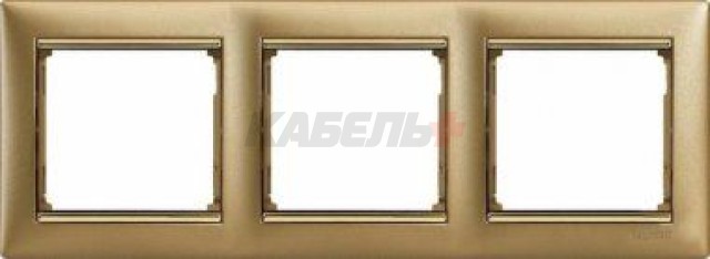 VALENA DIY Рамка 3-местная золото матовое