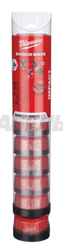 Набор_Биты Shockwave (15 шт) в круглом боксе, MILWAUKEE
