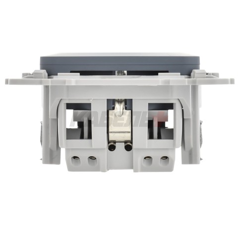 FLITE Розетка с заземлением с защитными шторками безвинтовое крепление 16А РСш11-1-ФлМ маренго IEK