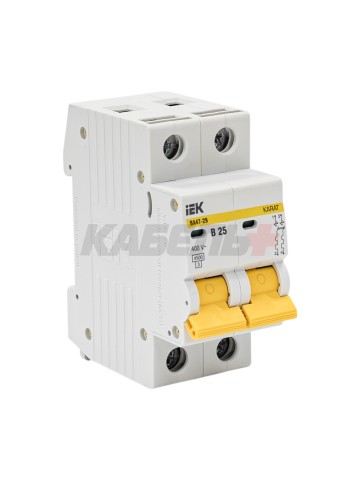 KARAT Автоматический выключатель ВА47-29 2P B 25А 4,5кА IEK