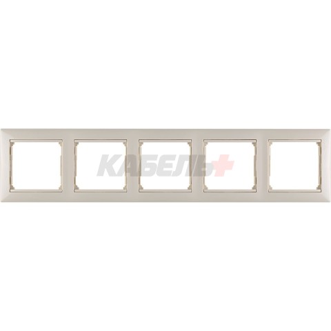 VALENA Рамка 5-местная слоновая кость