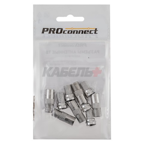 Переходник гнездо F – штекер TV ZnNi PROconnect