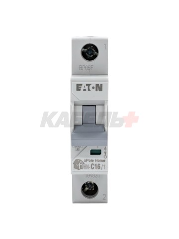 Автоматический выключатель HN-С16/1, 1P, 16A, х-ка C, 6kA