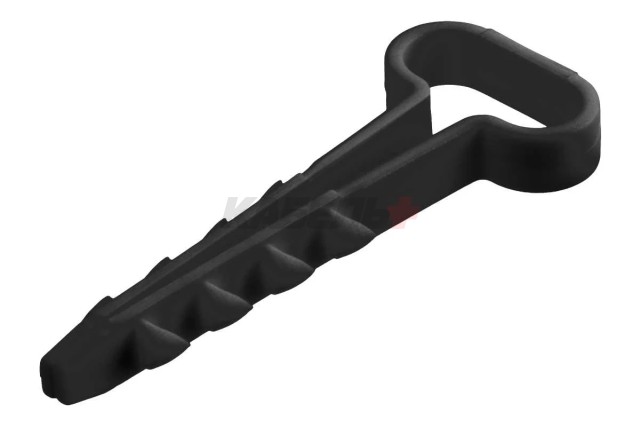 Дюбель-хомут для плоского кабеля 6-12мм черный (100шт) TDM