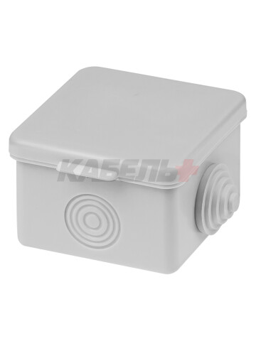 65х65х50мм ОП IP54 коробка распаячная, крышка,4 вх. TDM