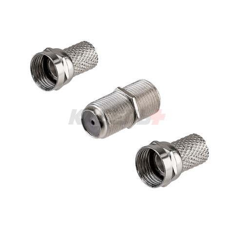 Переходник гнездо F – гнездо F, бочка с кольцом REXANT