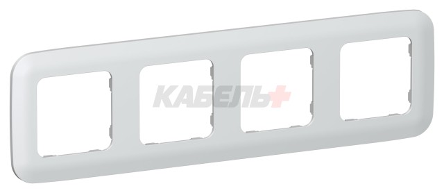 FLITE Рамка 4-местная РУ-4-А-ФлЖ жемчуг IEK