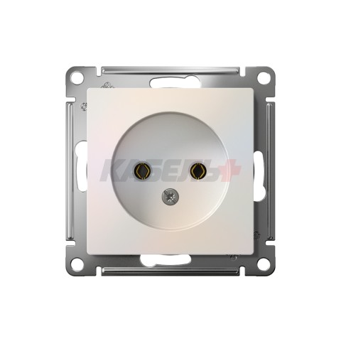 ATLASDESIGN РОЗЕТКА без заземления без шторок, 16А, механизм, ЖЕМЧУГ