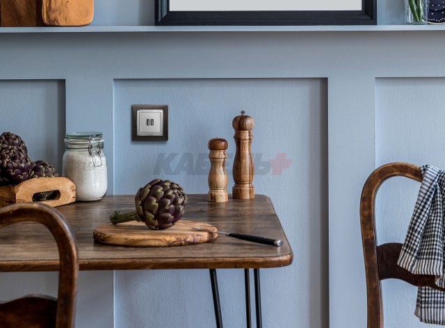 VALENA Розетка USB A+A 15Вт алюминий