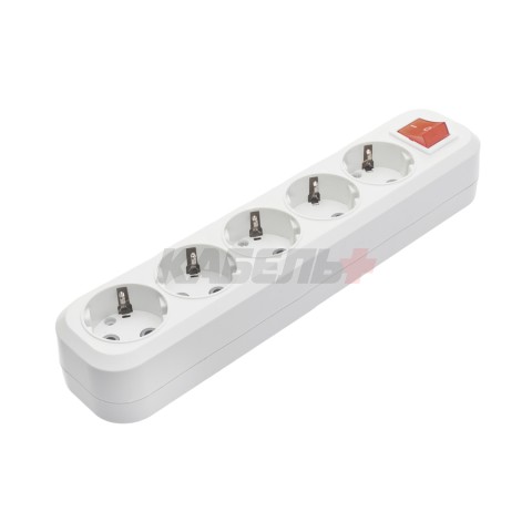 Розеточная колодка GSB-16-5-G-S-IP20 Classic, 16А, 5 мест, c/з, c/в, IP20, 1/50