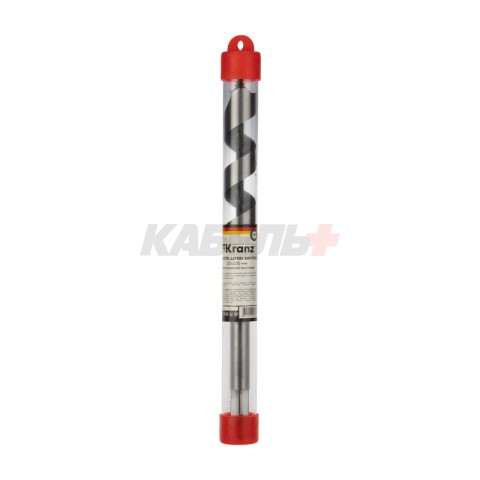 Сверло винтовое по дереву 20х230 мм (шестигранный хвостовик) Kranz