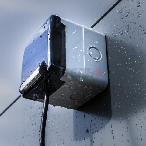 Розетка настенного монтажа SCHUKO 2P+E 16A 200-250V со шторками M95(95x95mm) IP66 серия PROTECTA