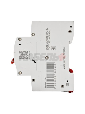 Автоматический выключатель YON max типа MD63N, 6кА, 3 полюса, хар-ка C, 40А DKC