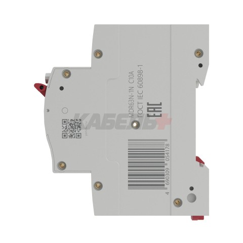 Дифавтомат YON max типа MDR, 1P+N, 10mA, 10A, хар-ка C, 6kA, тип А DKC